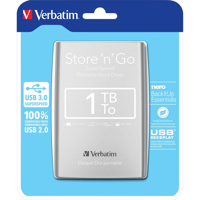 Verbatim - Speichermedium digital Festplatte 1TB USB3.0 53071 Extern,6,35cm(2,5Z)