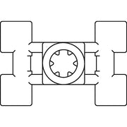 HellermannTyton - Kabelbinder Befestigungsbinder T50SDSBS5-MC5-BK-D1 150x4,6 − 500 Stück