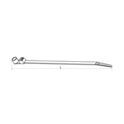HellermannTyton - Kabelbinder Befestigungsbinder T18MR-N66-BK-C1 110x2,5 − 100 Stück