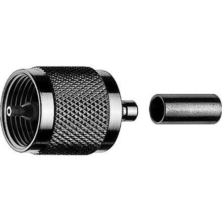 Telegärtner - Koax-Steckverbinder UHF-Kabelstecker cr/cr 100024325 RG214/U − 5 Stück