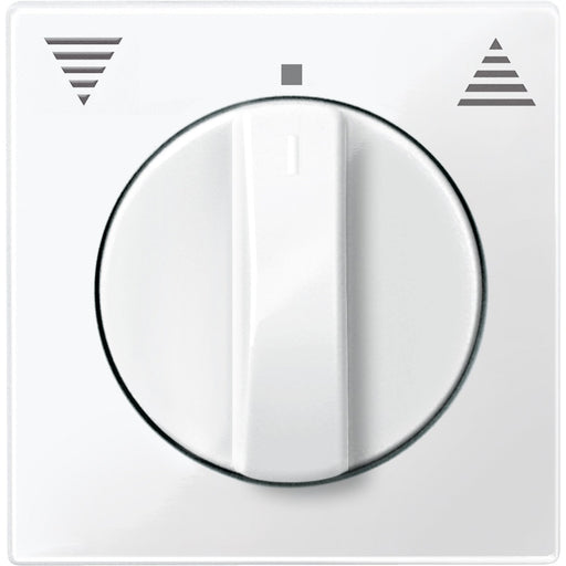 Merten - Abdeckung/Bedienelement für Installationsschalterprogramme Zentralplatte pws/gl 567119 f. Roll.-Einsatz