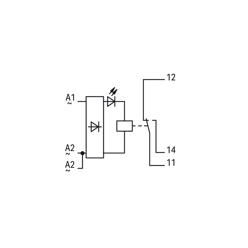 WAGO - Schaltrelais Relaismodul 288-508 AC 230 V,1W, grau
