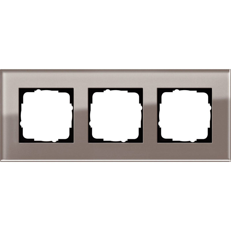 Gira - Abdeckrahmen 3fach Esprit 0213122 Glas Umbra