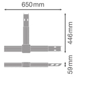 Ledvance - Elektrisches Zubehör/Ersatzteile für Leuchten T-Verbinder 5-pol. TRS.FL. T01-NODE5PWT