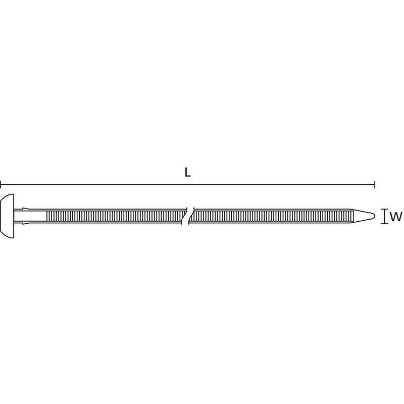 HellermannTyton - Kabelbinder Befestigungsbinder BHT375MPA66HS BK 250 375x4,6mm, Einlochm. − 250 Stück