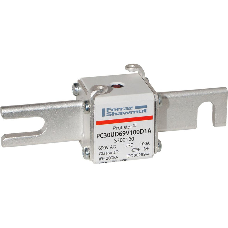 Mersen - HRC-Sicherung Sicherungseinsatz aR PC30UD69V100D1A Gr.30 AC690V 100A − 3 Stück