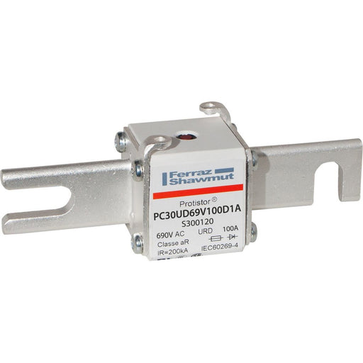 Mersen - HRC-Sicherung Sicherungseinsatz aR PC30UD69V100D1A Gr.30 AC690V 100A − 3 Stück