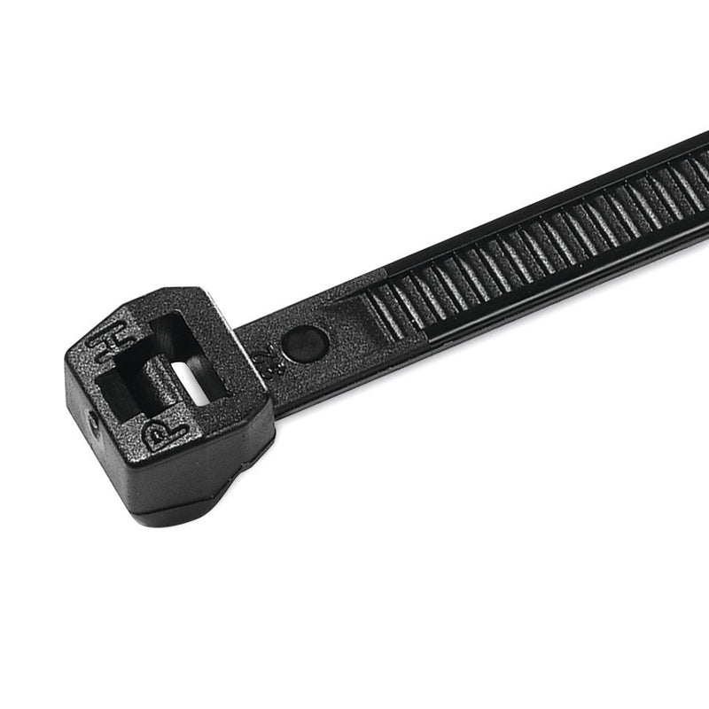 HellermannTyton - Kabelbinder außenverzahnt T30LOS-HS-BK-C1 − 100 Stück