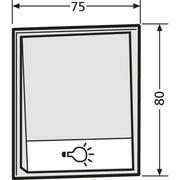Renz Metallwaren - Funktionsmodul für Türkommunikation Komb.Klingel/Lichtmodul 97-9-85273 ws