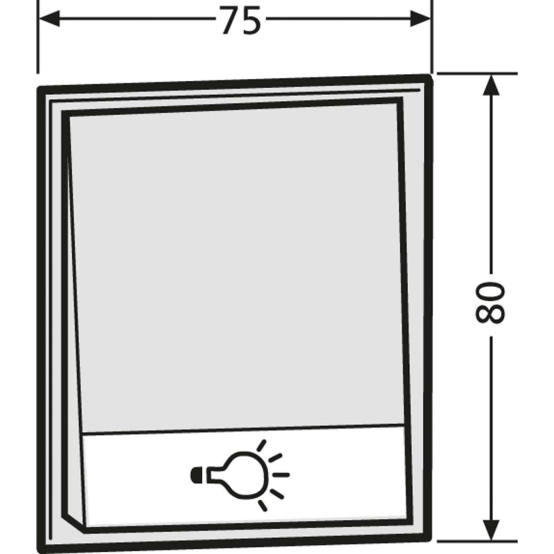 Renz Metallwaren - Funktionsmodul für Türkommunikation Komb.Klingel/Lichtmodul 97-9-85273 ws
