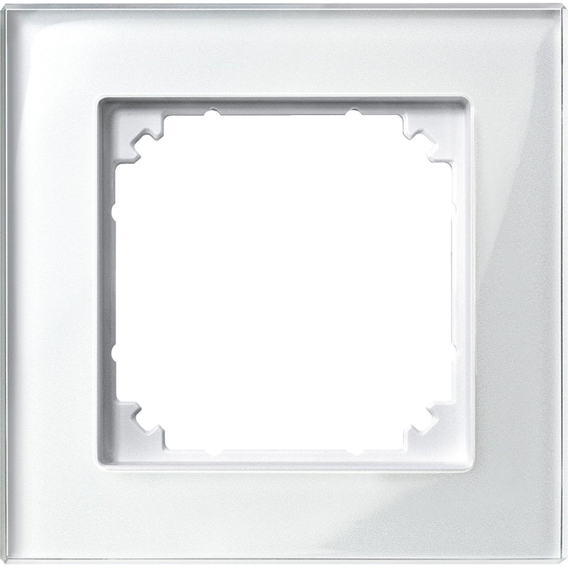 Merten - Abdeckrahmen Rahmen Glas 1f.bril/ws 489119