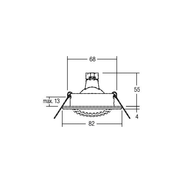 Brumberg Leuchten - Downlight/Strahler/Flutlicht Einbauleuchte beweglich 00203407 50W ws