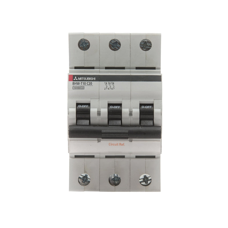 Mitsubishi Electric - Leitungsschutzschalter Sicherungsautomat BHW-T10 3P Type C 4A 3-polig