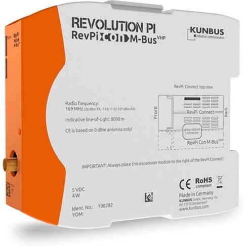 KUNBUS - SPS-Kommunikations-Modul RevPi Con MBUS VHP PR100282 − 1 Stück