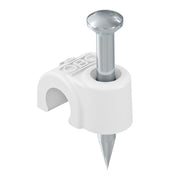 OBO Bettermann - Nagelschelle (für Kabel) Iso-Nagel-Clip 2007 18 RW 7,0mm − 100 Stück