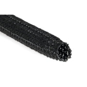 HellermannTyton - Hohlgeflechtschlauch Klapperschutzschlauch HEGSAS09-PET-BK(100) schwarz − 100 Meter