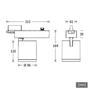 LTS Licht&Leuchten - Downlight/Strahler/Flutlicht LED-Stromschienenstrahler SCOUT 203.35.2/OG si