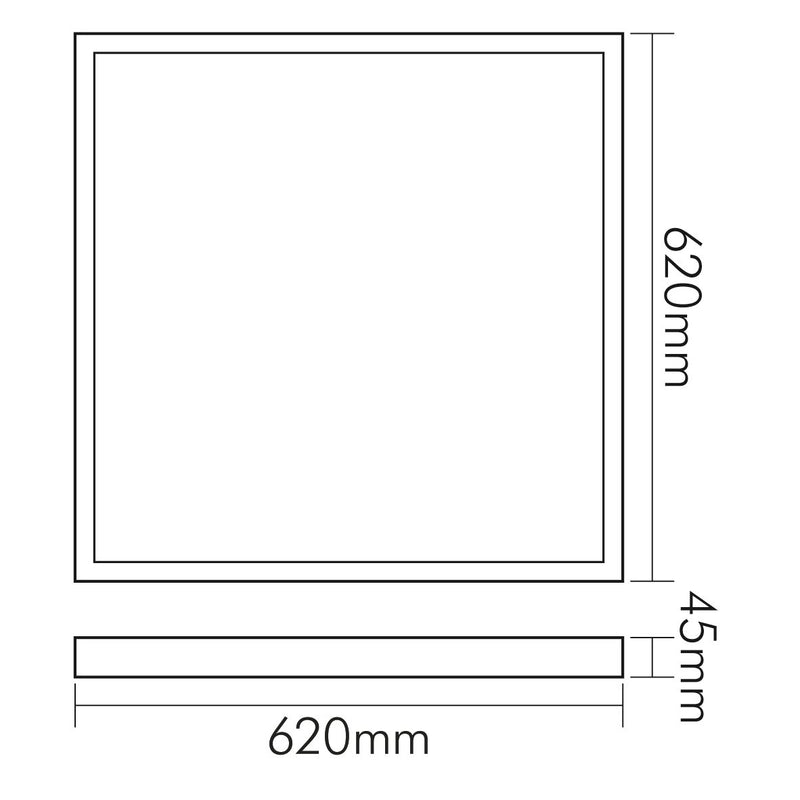 Nobile - Decken-/Wandleuchte LED-Aufbau-Panel 1580351011 840