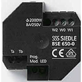 Siedle&Söhne - Zusatzgerät für Türkommunikation Bus-Schalt-Einheit BSE 650-02 Schwarz − 1 Stück