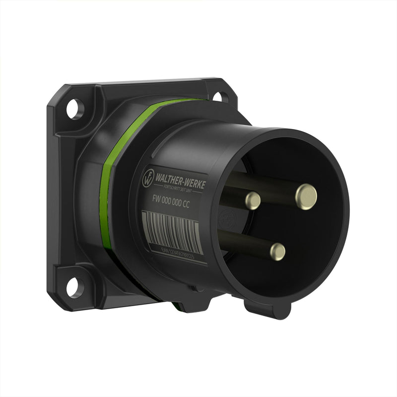 Walther Werke - CEE-Gerätestecker (IEC 60309) CEE NEO Anbaugerätestecker FW612310CC gerade 16A 3P 10h − 1 Stück