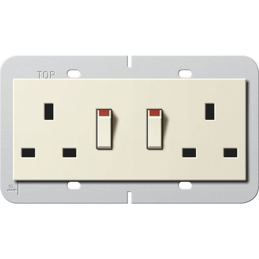 Gira - Steckdose Doppelsteckdose 13A 278301 abschaltbar cws