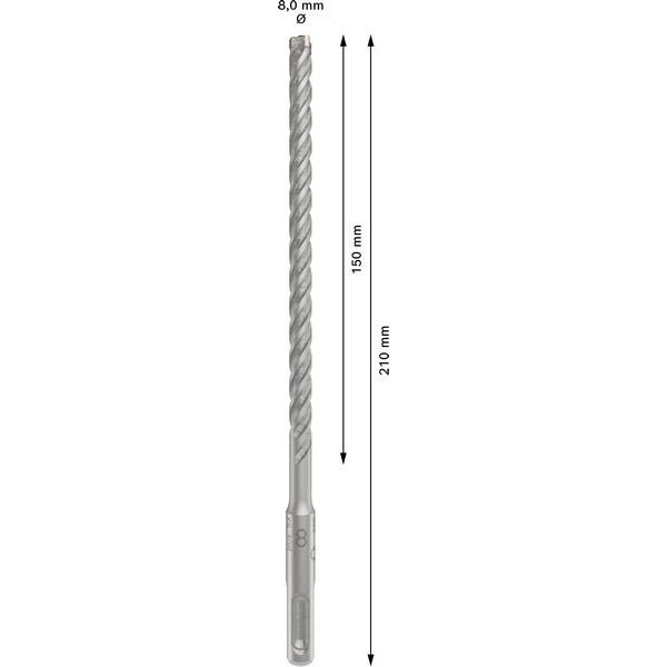Bosch - Bohrer PRO SDS plus-5X 2608833790 Hammerbohrer 8 x 150