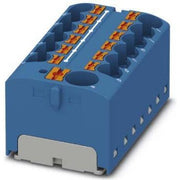 Phoenix Contact - Durchgangs-Reihenklemme Verteilerblock PTFIX 10/12X4-G BU − 8 Stück