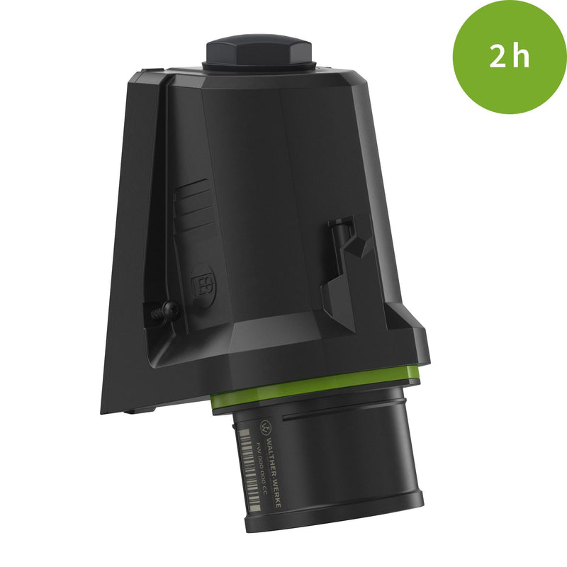 Walther Werke - CEE-Gerätestecker (IEC 60309) CEE NEO Phasenwender FW710502PH schräg 16A5P2h IP54 − 10 Stück
