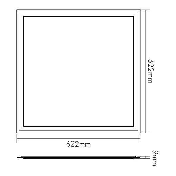 Nobile - Decken-/Wandleuchte LED-Panel 1570461218 830 dimmbar