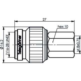 Telegärtner - Koax-Kupplung Adapter TNC-FME (M-M) 100023860 − 5 Stück