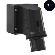 Walther Werke - CEE-Gerätestecker (IEC 60309) CEE NEO Wandgerätestecker FW734307CC schräg 32A 3P 7h