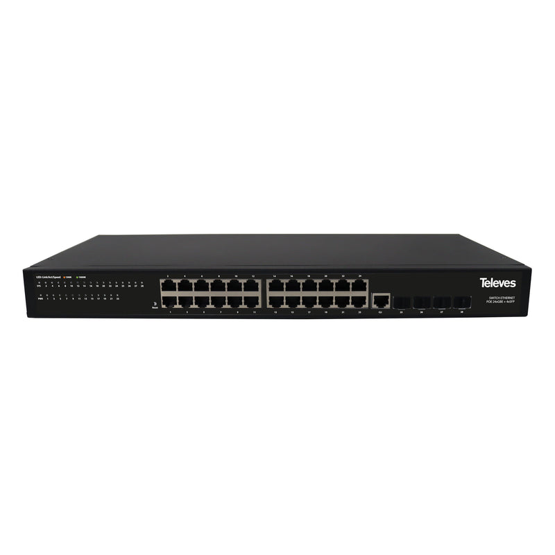 Televes - Netzwerk Switch Ethernet Switch L2+ SWI2-24 24xGbE+4S