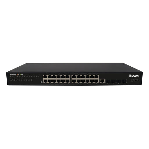 Televes - Netzwerk Switch Ethernet Switch L2+ SWI2-24 24xGbE+4S