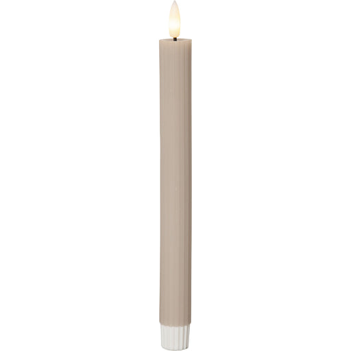 Star Trading - Festbeleuchtung LED-Wachskerze 2er-Set 061-64 2x25cm, beige − 20 Stück