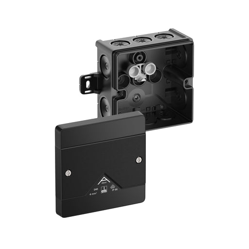 Spelsberg - Dose, Gehäuse für Montage auf der Wand/Decke Abzweigkasten Abox 040 AB-L/sw IP66, 4qm