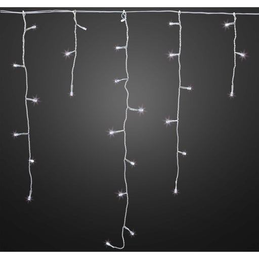 Hellum - Festbeleuchtung LED-App Eislichtvorhang 578263 warm-weiß − 6 Stück