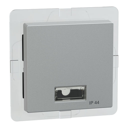 Merten - Abdeckung/Bedienelement für Installationsschalterprogramme Wippe Symbol Fenster alu 433760 rechteckig IP44