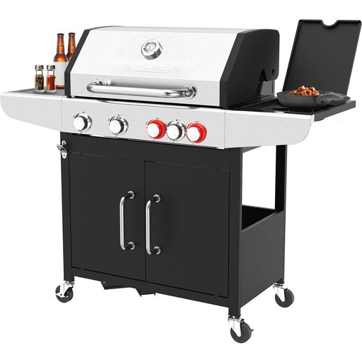 PROFICOOK - Grillgerät Gasstandgrill PC-GG 1312 sw 4 Brenner + SB