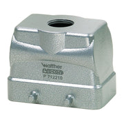 Walther Werke - Gehäuse für Rechtecksteckverbinder Tüllengehäuse P71221000 aus Aluminium − 10 Stück