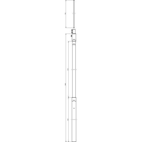 DEHN - Zubehör/Ersatzteile für Erdung und Blitzschutz Stützrohr SRD302840FSP #105274 D 30 mm L 2640 mm