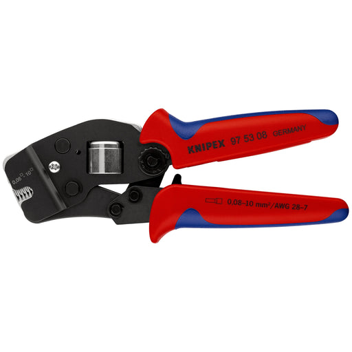 Knipex - Presswerkzeug Kabelschuhe/Verbinder, Aderendhülsen, Schirmanschluss Crimpzange 97 53 08 f.Aderendh. 190mm