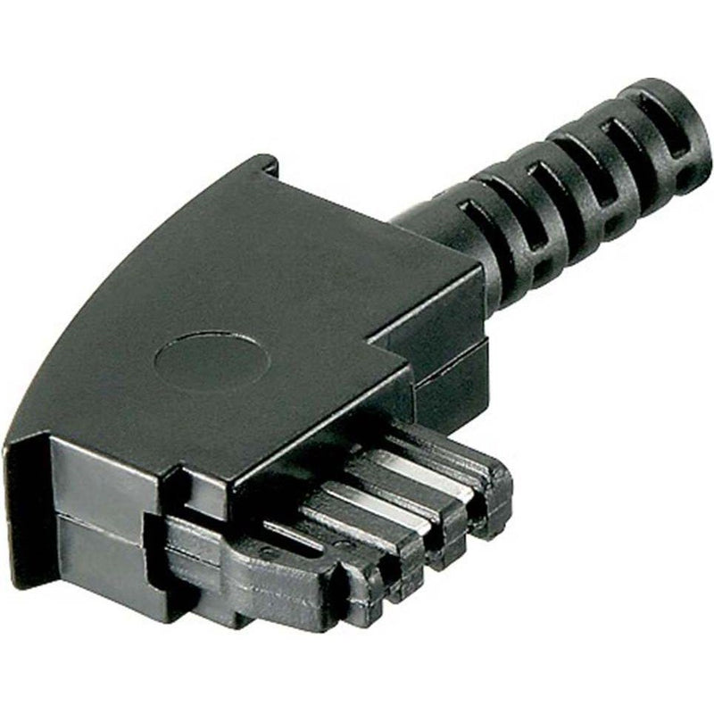 Goobay - Fernmelde-Steckverbinder TAE-F-Stecker 50247 Knickschutz
