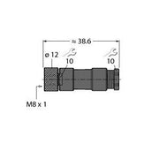 Turck - Rundsteckverbinder, feldkonfektionierbar (Industriesteckverbinder) Kupplung B5141-0 − 1 Stück