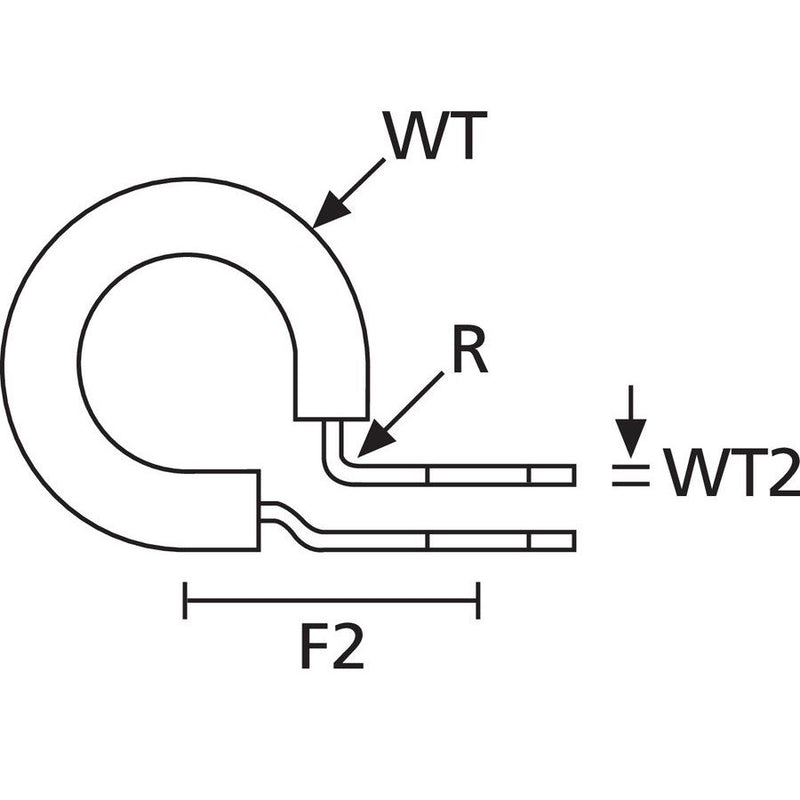 HellermannTyton - Befestigungsschelle für Kabel/Rohre Befestigungsschelle ALU9C-ALU-NABK − 100 Stück