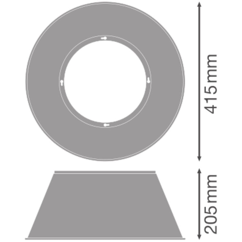 Ledvance - Lichttechnisches Zubehör/Ersatzteile für Leuchten Alu-Reflektor D415mm HBALUREFLECTOR415