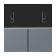 Jung - Abdeckung/Bedienelement für Installationsschalterprogramme Tastensatz 3fach LC 4093 TSA 251 gris 59