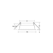 Brumberg Leuchten - Downlight/Strahler/Flutlicht Einbaumodul rund 45001170 weiß
