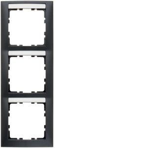 Berker - Abdeckrahmen Rahmen 3fach anth 10139969