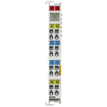 Beckhoff - Feldbus, Dez. Peripherie - Digitales Ein-/Ausgangs-Modul Digital-Ausgangsklemme KL2404 4-Kanal 24VDC 0,5A