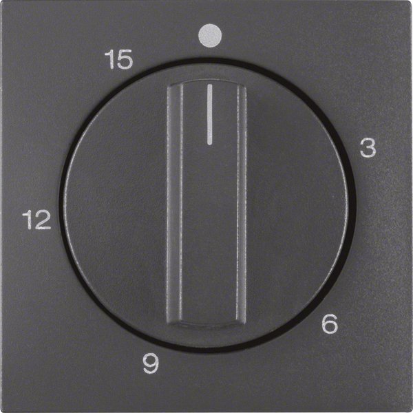 Berker - Abdeckung/Bedienelement für Installationsschalterprogramme Abdeckplatte anth 16321606 mit Regulierknopf